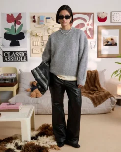 Nude Project Premium Alpaca Sweater Grey Clearance