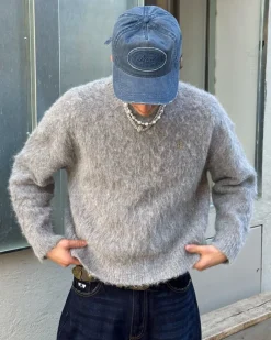 Nude Project Premium Alpaca Sweater Grey Clearance