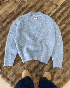 Nude Project Premium Alpaca Sweater Grey Clearance