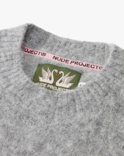 Nude Project Premium Alpaca Sweater Grey Clearance