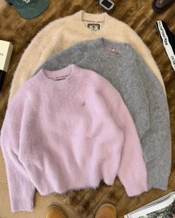 Nude Project Premium Alpaca Sweater Grey Clearance