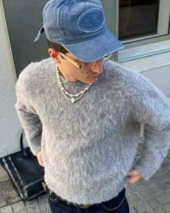 Nude Project Premium Alpaca Sweater Grey Clearance