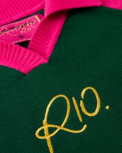 Nude Project R10 Knit Polo Forest Green Sale