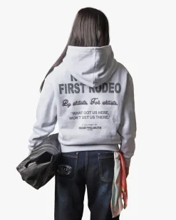 Nude Project Rodeo Hoodie Grey Melange Fashion