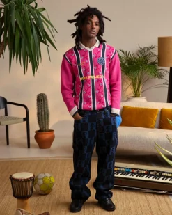 Nude Project Rosel Football Polo Knit Pink Online