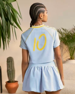 Nude Project Samba Top Light Blue Online