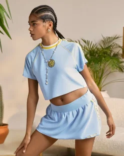 Nude Project Samba Top Light Blue Online