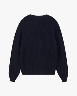 Nude Project Script Knit Sweater Navy Online