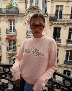 Nude Project Script Knit Sweater Pink Online