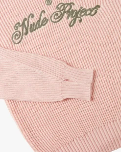 Nude Project Script Knit Sweater Pink Online