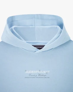 Nude Project Sculpture Hoodie Light Blue New