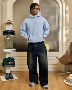 Nude Project Sculpture Hoodie Light Blue New