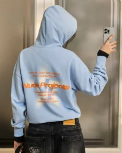 Nude Project Seoul Hoodie Light Blue Clearance