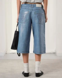 Nude Project Silver Capicci Capri Jeans Blue Hot