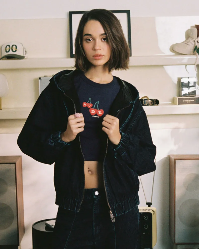 Nude Project Soft Velvet Denim Jacket Hot