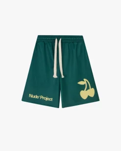 Nude Project Solid Mesh Short Green Hot