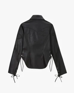 Nude Project Sophisticated Cowgirl Leather Shirt Outlet