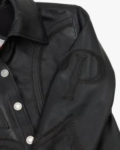 Nude Project Sophisticated Cowgirl Leather Shirt Outlet