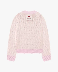 Nude Project Sour Cable Knit Sweater Pink Outlet