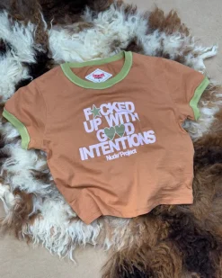 Nude Project Still Fucked Up* Top Brown Fashion