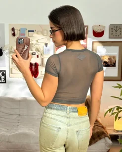 Nude Project Strass Top Ash Online