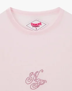 Nude Project Strass Top Pink New