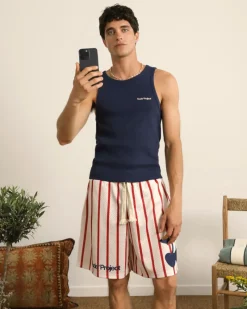 Nude Project Stripes Mesh Short Online