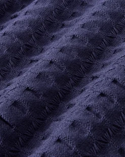 Nude Project Structure Knit Polo Navy Fashion