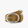 Nude Project Suede Belt Brown New