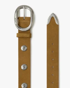 Nude Project Suede Belt Brown New