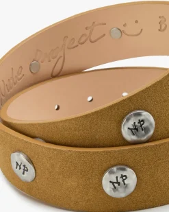 Nude Project Suede Belt Brown New