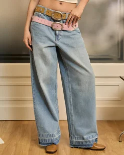 Nude Project Suede Belt Brown New