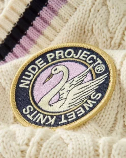 Nude Project Sunday Knit Vest Marshmallow New