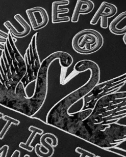 Nude Project Swans Hoodie Black Outlet