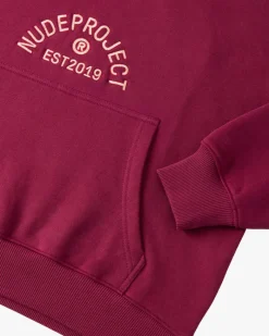 Nude Project Swans Hoodie Burgundy Hot