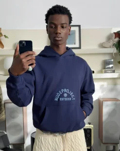 Nude Project Swans Hoodie Navy Online