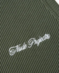 Nude Project Tank Top Ss24 Green/Brown Discount