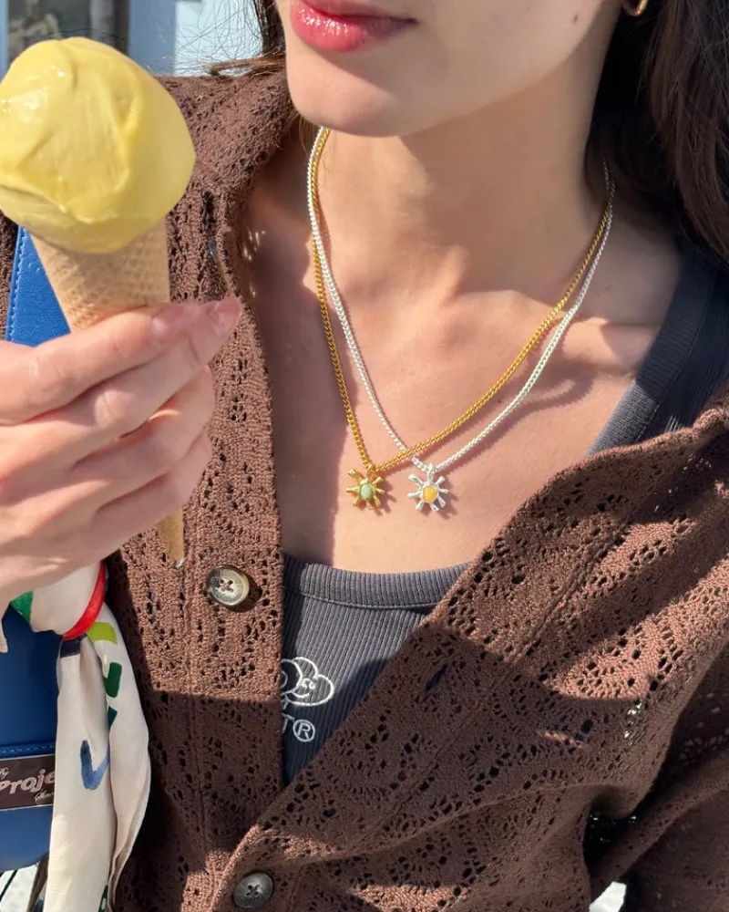 Nude Project Tropical Necklace Silver Discount