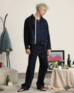 Nude Project Trucker Denim Jacket Washed Dark Discount