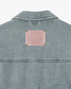 Nude Project Trucker Denim Jacket Washed Light New