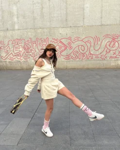 Nude Project Typa Day Cropped Hoodie Marshmallow Outlet