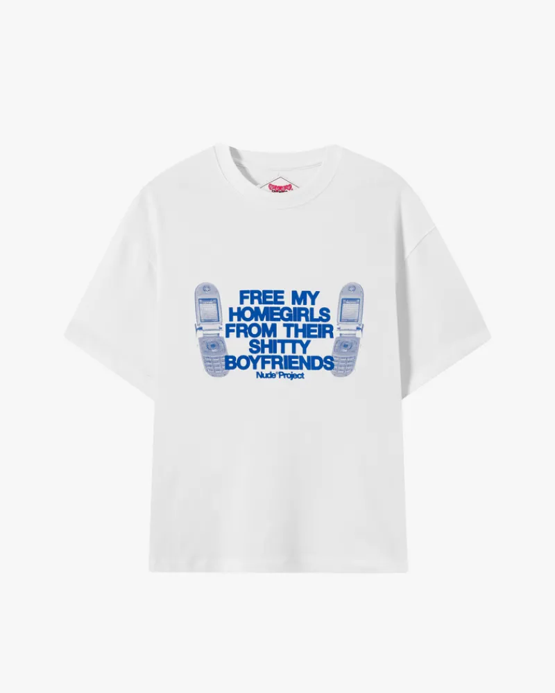 Nude Project Type Shit Tee White Online