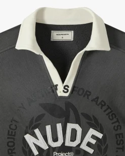 Nude Project Varsity Longsleeve Polo Clearance