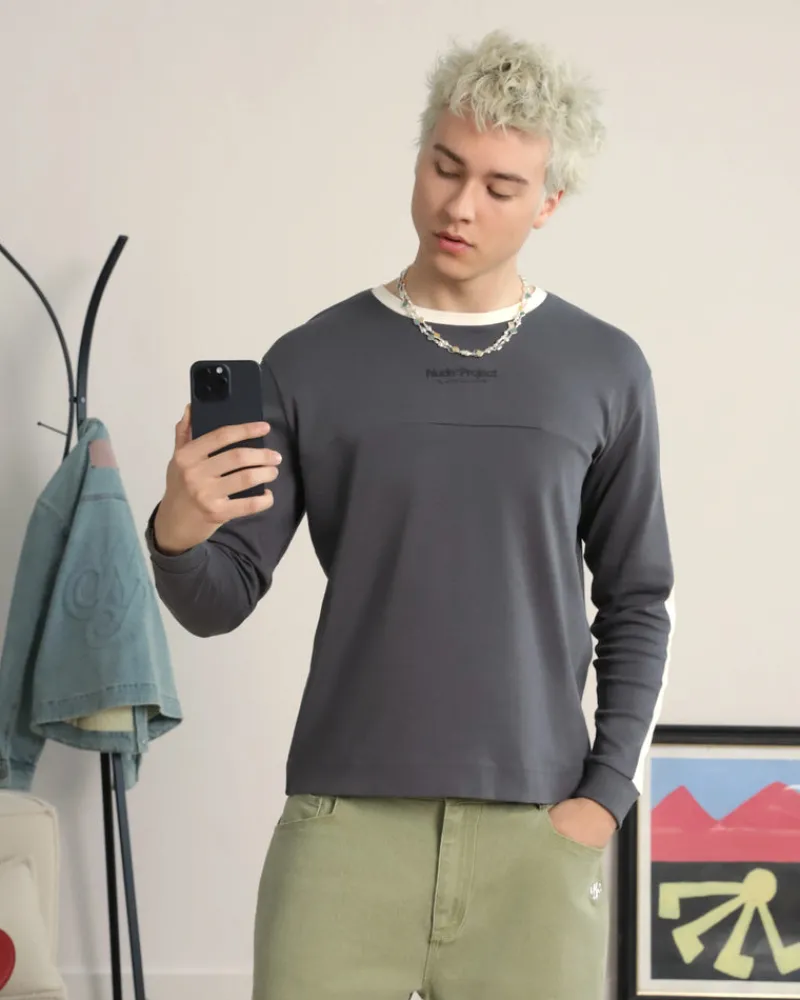 Nude Project Vintage Sports Longsleeve Grey Online