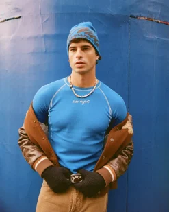 Nude Project Waffle Long-Sleeve Tee 2 Pack Green/Blue Best