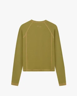 Nude Project Waffle Long-Sleeve Tee 2 Pack Green/Blue Best