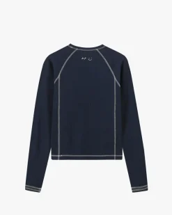 Nude Project Waffle Long-Sleeve Tee 2 Pack Cocoa/Navy Sale