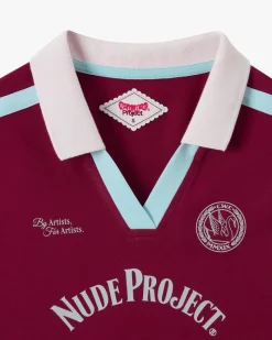 Nude Project Winner Polo Burgundy Fashion