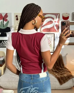 Nude Project Winner Polo Burgundy Fashion