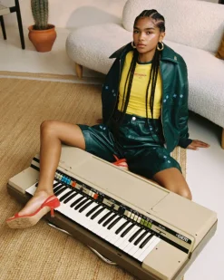 Nude Project World Cup Leather Bomber Jacket Outlet